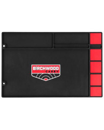 Birchwood Casey 30250 Pistol Cleaning Mat Black/Red Rubber 17" x 11"