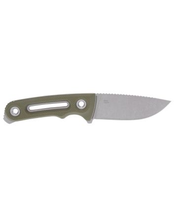 S.O.G SOG17350157 Provider FX 3.75" Fixed Drop Point Plain Stonewashed Cryo CPM 154 SS Blade, Green Textured G10 Handle Presentation Box