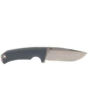 S.O.G SOG17060243 Tellus FX 4.20" Fixed Clip Point Plain Stonewashed Cryo 440C SS Blade, Wolf Gray Textured GRN Handle, Blister Pack