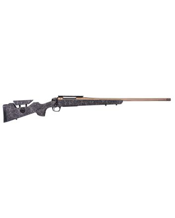 CVA CR3953F Cascade Long Range Hunter Full Size 308 Win 22" Smoked Bronze Cerakote Steel Threaded Barrel, Black w/Smoked Bronze Web Synthetic Stock