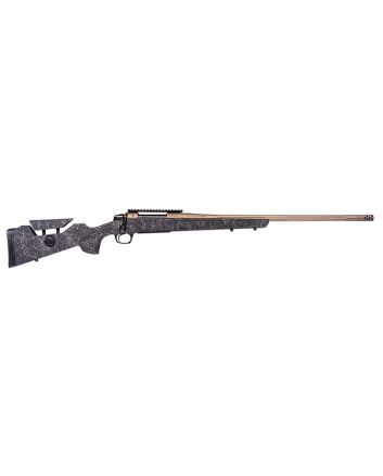 CVA CR3959F Cascade Long Range Hunter Full Size 6.5 PRC 24" Smoked Bronze Cerakote Steel Threaded Barrel, Black w/Smoked Bronze Web Synthetic Stock