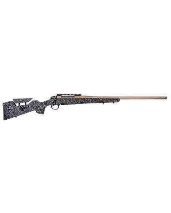 CVA CR3967F Cascade Long Range Hunter Full Size 300 PRC 26" Smoked Bronze Cerakote Steel Threaded Barrel, Black w/Smoked Bronze Web Synthetic Stock