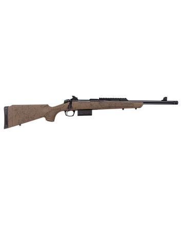 CVA CR3933 Cascade SR80 Full Size 308 Win 10+1 18" Black Cerakote Steel Threaded Barrel, Black Cerakote Stainless Steel Receiver w/Picatinny Rail, Flat Dark Earth w/Black Web Adj LOP Synthetic Stock