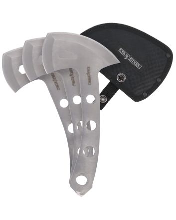 Cold Steel CSTH50AX3PK Throwing Axes5" Plain 420 Stainless Steel Blade Set of 3