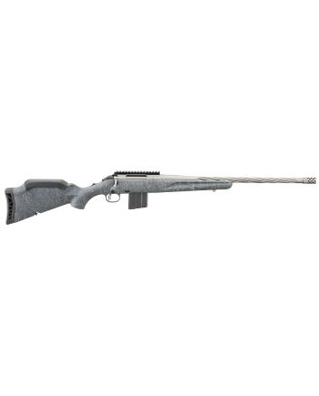 Ruger 46906 American Rifle Gen II Full Size 350 Legend 5+1 20" Cobalt Cerakote Threaded Barrel, Picatinny Rail Steel Receiver, Gray Splatter Adjustable Synthetic Stock