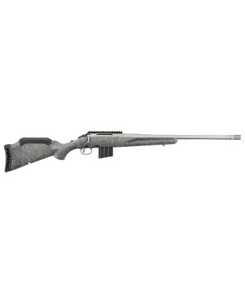 Ruger 46907 American Rifle Gen II Full Size 400 Legend 5+1 20" Cobalt Cerakote Threaded Barrel, Picatinny Rail Steel Receiver, Gray Splatter Adjustable Synthetic Stock