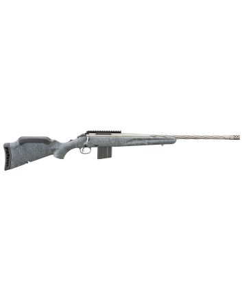 Ruger 46910 American Rifle Gen II Full Size 6mm ARC 10+1 20" Cobalt Cerakote Threaded Barrel, Picatinny Rail Steel Receiver, Gray Splatter Adjustable Synthetic Stock