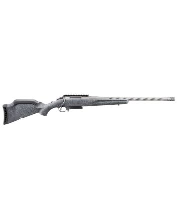 Ruger 46912 American Rifle Gen II Full Size 6mm Creedmoor 3+120" Cobalt Cerakote Threaded Barrel, Picatinny Rail Steel Receiver, Gray Splatter Adjustable Synthetic Stock