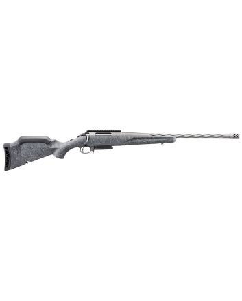 Ruger 46917 American Rifle Gen II Full Size 7mm PRC 3+1 20" Cobalt Cerakote Threaded Barrel, Picatinny Rail Steel Receiver, Gray Splatter Adjustable Synthetic Stock
