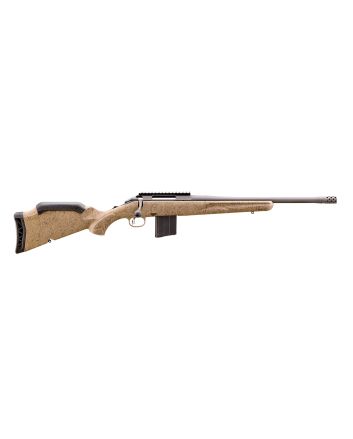 Ruger 46924 American Rifle Gen II Full Size 400 Legend 5+1 16.10" Cobalt Cerakote Threaded Barrel, Picatinny Rail Steel Receiver, Flat Dark Earth Splatter Adjustable Synthetic Stock