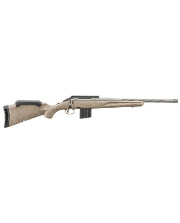 Ruger 46926 American Ranch Gen II Full Size 6mm ARC 10+1 16.10" Cobalt Cerakote Threaded Barrel, Picatinny Rail Steel Receiver, Flat Dark Earth Splatter Adjustable Synthetic Stock