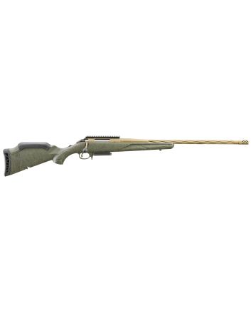 Ruger 46931 American Predator Gen II Full Size 308 Win 3+1 22" Burnt Bronze Cerakote Threaded Barrel, Burnt Bronze Cerakote Picatinny Rail Steel Receiver, Green Splatter Adjustable Synthetic Stock