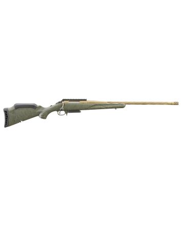 Ruger 46932 American Predator Gen II Full Size 7mm-08 Rem 3+1 22" Burnt Bronze Cerakote Threaded Barrel, Picatinny Rail Steel Receiver, Green Splatter Adjustable Synthetic Stock