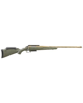 Ruger 46934 American Predator Gen II Full Size 6mm Creedmoor 3+122" Burnt Bronze Cerakote Threaded Barrel, Picatinny Rail Steel Receiver, Green Splatter Adjustable Synthetic Stock