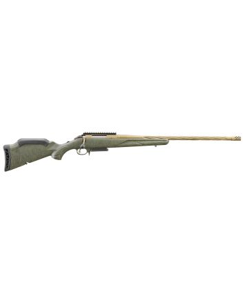 Ruger 46945 American Predator Gen II 300 Win Mag 3+1 22" Burnt Bronze Cerakote Threaded Barrel, Picatinny Rail Steel Receiver, Green Splatter Adjustable Synthetic Stock