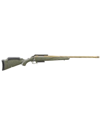 Ruger 46946 American Predator Gen II 6.5 PRC 3+1 22" Burnt Bronze Cerakote Threaded Barrel, Picatinny Rail Steel Receiver, Green Splatter Adjustable Synthetic Stock