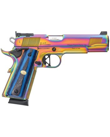 Charles Daly 440.183 1911 Empire Grade Full Size Frame 45 ACP 8+1 5" Stainless Steel Barrel, Nebula PVD Serrated Steel Slide, Steel w/Beavertail Frame, Black G10 Grip