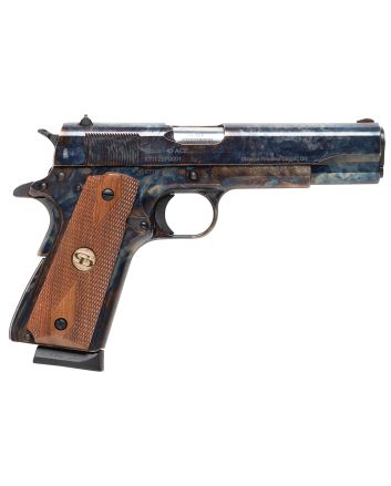 Charles Daly 440.178 1911 Field Grade Full Size Frame 45 ACP 8+1 5" Stainless Steel Barrel, Color Case Serrated Steel Slide, Frame w/Beavertail, Checkered Walnut Grip