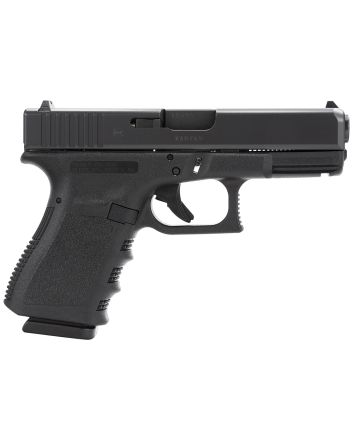 Glock PI3850201 G38 Gen3 Compact 45 GAP4.02" Barrel 8+1, BlackFrame &amp; Slide, Finger Grooved Rough Texture Grip, Safe Action Trigger
