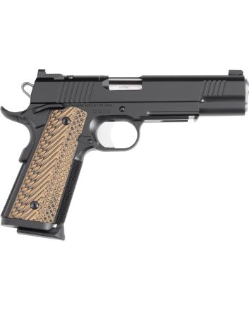 Dan Wesson 01796 SpecialistFull Size Frame 9mm Luger 10+1 5" Stainless Match Grade Barrel, Black Duty Optics Ready/Serrated Steel Slide, Black Duty Steel Frame w/Picatinny Rail, Black/Brown G10 Grip