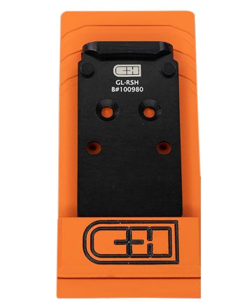 C&amp;h Precision GLRSH V4 MIL/LEO AdapterBlack Anodized Trijicon/Holosun Pattern Footprint