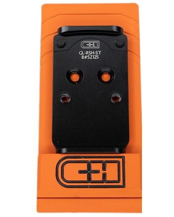C&amp;h Precision GLRSHST V2 STEEL MIL/LEO AdapterBlack Zinc Trijicon/Holosun Pattern Footprint