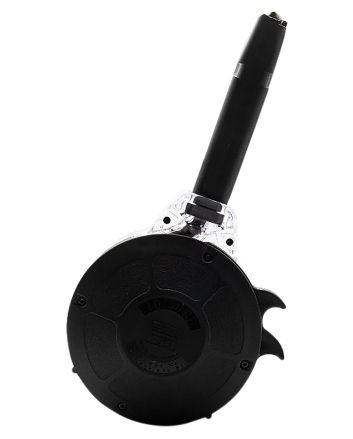 Kci Usa Inc KCI-MZ028 Drum Magazine50rd 40 S&amp;W Compatible w/ Glock 22/23/24/27/35 Black Hardened Steel/Polymer