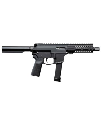 Angstadt Arms AAUDP09P06 UDP-99mm Luger 15+1 6" Black Melonite Threaded Barrel, 5.50" Free Float M-LOK Handguards, Black Cerakote Aluminum Picatinny Rail Receiver, Black B5 Grips