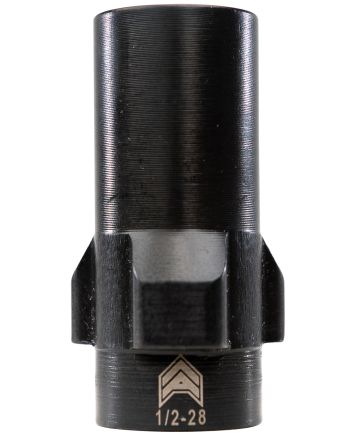 Angstadt Arms AA093LSD28 3-Lug Muzzle Adapter Black Nitride Hardened Steel 1/2x28 Threads 1.42" 9mm