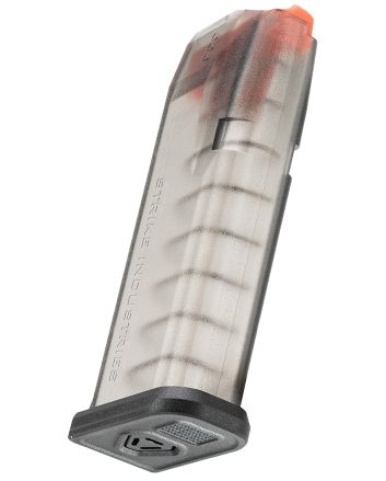 Strike Industries GMAG19 15rd Compatible w/ Glock 19/26 Gen3-5 Translucent Smoke