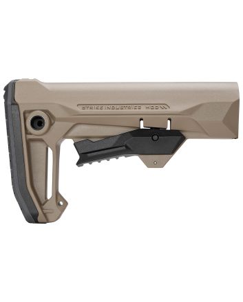 Strike Industries STRIKEESMOD2FDE MOD2 Rifle Stock FDE Polymer Compatible w/ AR Style Buffer Tubes