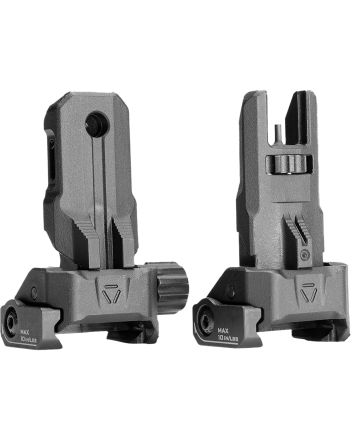Strike Industries SPBUS Strike Polymer Backup SightsBlack Folding for AR-15