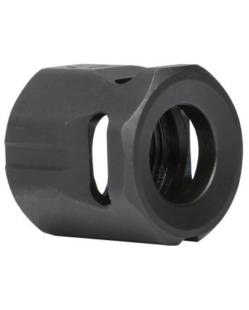 Strike Industries MCCIRCLE Micro Threaded Compensator Black Steel 1/2"x28 Threads 0.64" OAL Compatible w/ 9mm/357 SIG