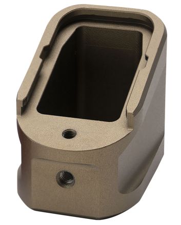 Strike Industries EMPALG17FDE Extended Mag PlateFits Glock G17 Fits Glock G22 Flat Dark Earth 6061 T-6 Aluminum