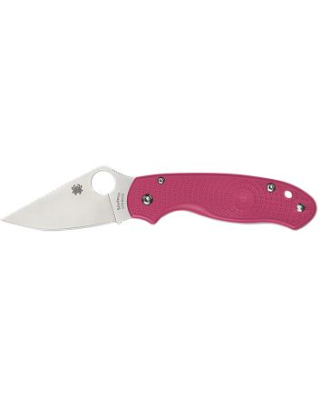 Spyderco C223PN Para 3 Lightweight Breast Cancer EDC 2.93" Folding Plain Satin CTS BD1N SS Blade, Pink Textured FRN Handle