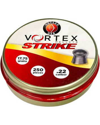 Hatsan USA HA90641 Vortex Strike Pellets 22Cal Lead Domed 250 Pellets