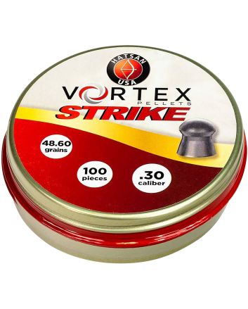 Hatsan USA HA90643 Vortex Strike Pellets 30Cal Lead Domed 100 Pellets