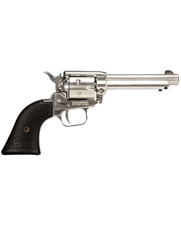 Heritage Mfg RR22NI6 Rough Rider22 LR 6rd 6.50" Nickel Steel Barrel, Nickel Aluminum Frame, Matte Nickel Cylinder, Black Polystar Grip, Hammer/Thumb Safety, Exposed Hammer