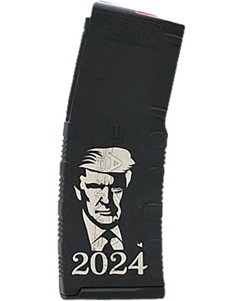Black Rain OrdnanceMagazine30rd 223 Rem/ 5.56 NATO Trump 2024 Engraving Fits AR-15 Black Polymer