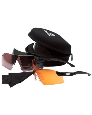 Pyramex VGSB88KIT Drop Zone Glasses Kit Multi Lens Anti-Fog Black Frame