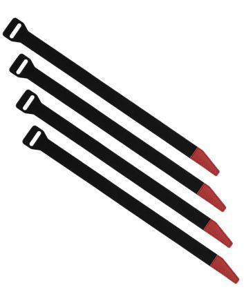 Magpul MAG1442-BLK DAKA Gear Straps Black/Red 12" Long 4 Pack