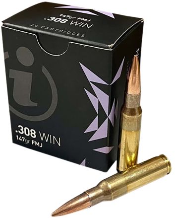 Ammo Inc IGMAN30820 Igman308Win 147gr Full Metal Jacket 20 Per Box/50 Case