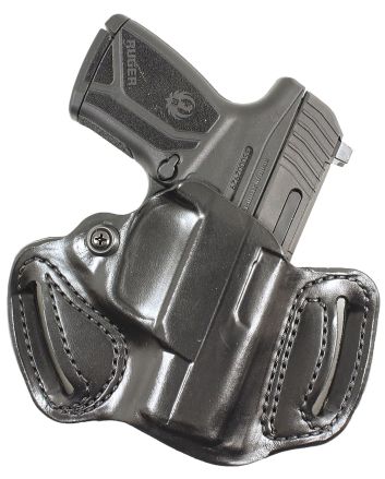 DeSantis Gunhide 086BA1ZZ0 Mini SlideBlack Leather Fits Rost Martin RMIC Belt Loop Mount Right Hand