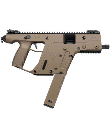 Kriss USA KV10PFD20 Vector SDP Gen2 10mm Auto 33+1 5.50" Black Nitride Threaded Barrel, Flat Dark Earth Picatinny Rail Receiver, FDE Polymer Grip, Glock Magazine Compatible