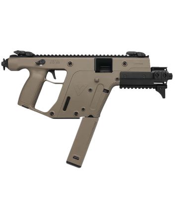 Kriss USA KV45PFD30 Vector SDP Enhanced G2 45 ACP 30+1 6.50" Black Nitride Threaded Barrel, Flat Dark Earth Picatinny Rail Top &amp; Bottom, MK5M Modular Rail