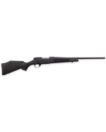 Weatherby VYT222RR0T Vanguard Synthetic Compact 22-250 Rem 5+1 20" Matte Blued #1 Threaded Barrel, Matte Blued Drilled &amp; Tapped Steel Receiver, Black Adjustable Synthetic Stock