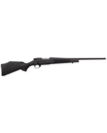 Weatherby VYT308NR0T Vanguard Synthetic Compact 308 Win Mag 5+1 20" Matte Blued #1 Threaded Barrel, Matte Blued Drilled &amp; Tapped Steel Receiver, Black Adjustable Synthetic Stock