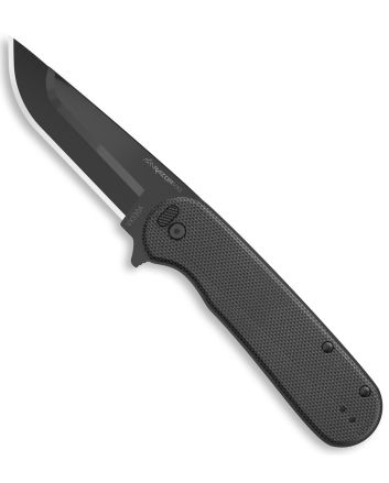 Outdoor Edge VX330A Razor VX3 EDC 3" Folding Drop Point Plain Black 420J2 SS Blade, Green G10 Handle