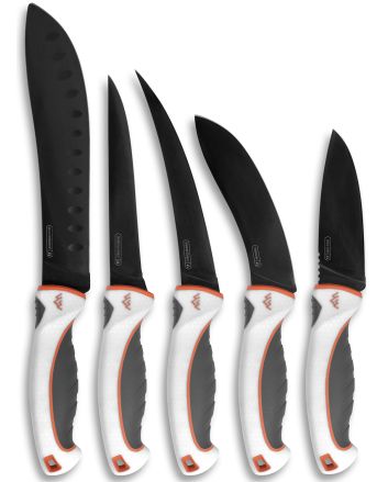 Outdoor Edge EM1 Ergo Max Processing Kit 5Cr13MoV Black Titanium Blade 5 Piece