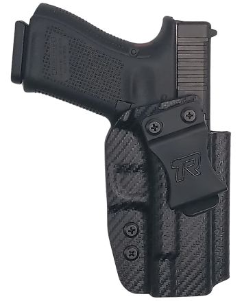 Rounded Gear GLK192332CFRHVAR KydexIWB Black Kydex Fits Glock 19 Belt Clip Right Hand
